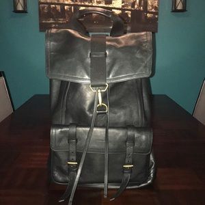 Black COACH Bleecker Backpack